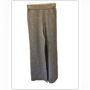 Zara wide leg wool blend knitted pants Size S